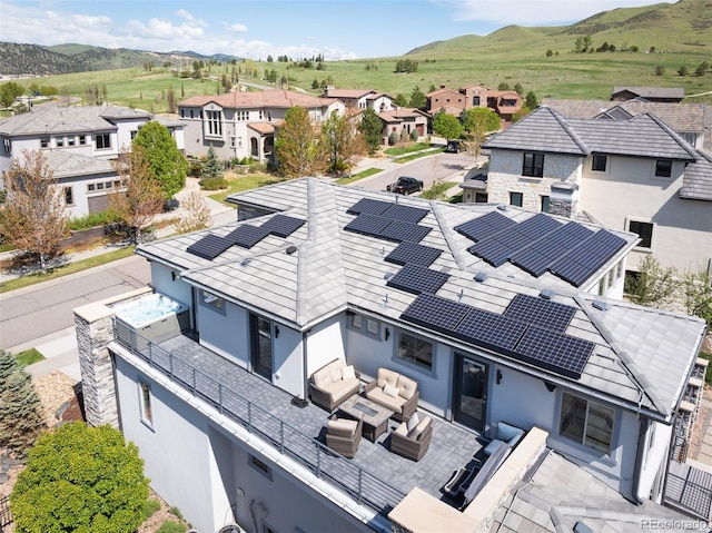 2136 S Juniper St, Lakewood, CO 80228 - aerial perspective of suburban area with mountains