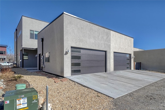 view of home's exterior featuring a garage