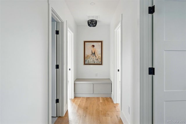 2391 Hudson St, Denver, CO 80207 - corridor with light wood-style floors
