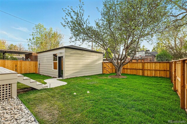 2391 Hudson St, Denver, CO 80207 - view of yard with an outbuilding