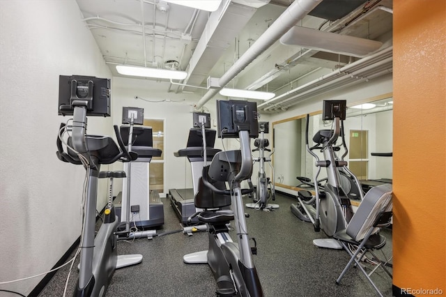 view of exercise room