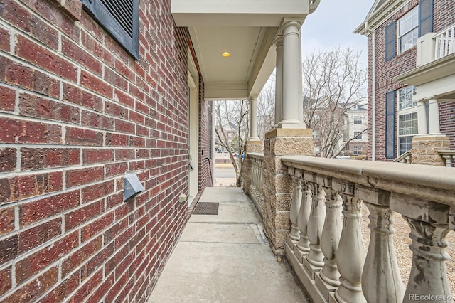 view of balcony