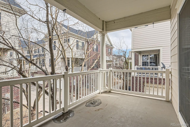 view of balcony