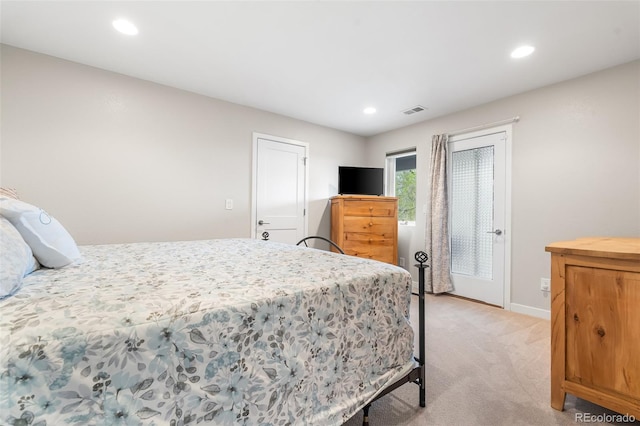 1353 Quaker St, Golden, CO 80401 - bedroom featuring light carpet and recessed lighting
