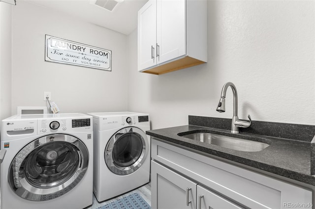 1353 Quaker St, Golden, CO 80401 - laundry room featuring separate washer and dryer and cabinet space
