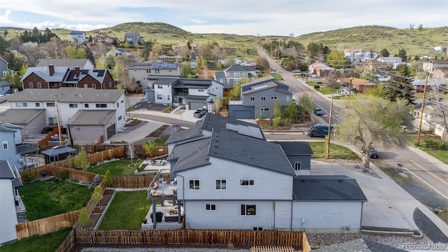 1353 Quaker St, Golden, CO 80401 - aerial view of residential area featuring a mountainous background