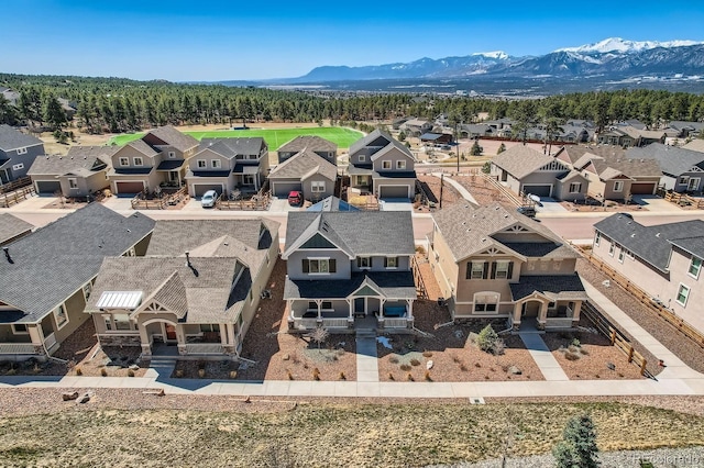 668 Sage Forest Ln, Monument, CO 80132 - aerial perspective of suburban area featuring mountains