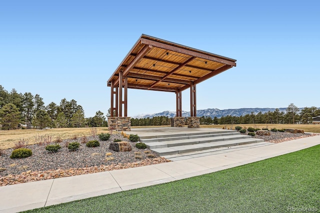 668 Sage Forest Ln, Monument, CO 80132 - view of home's community with a mountain view and a yard