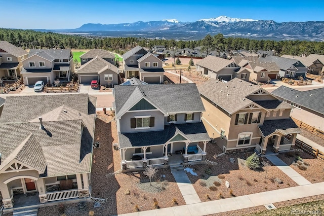 668 Sage Forest Ln, Monument, CO 80132 - aerial perspective of suburban area with a mountainous background