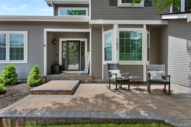 7027 Chestnut Hill St, Highlands Ranch, CO 80130 - view of exterior entry featuring a patio