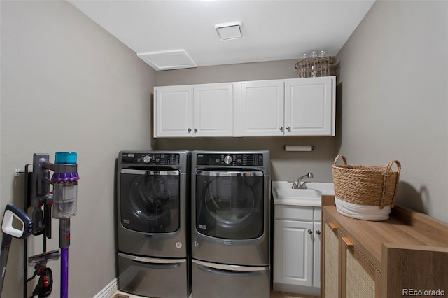 7027 Chestnut Hill St, Highlands Ranch, CO 80130 - laundry area with cabinet space and separate washer and dryer