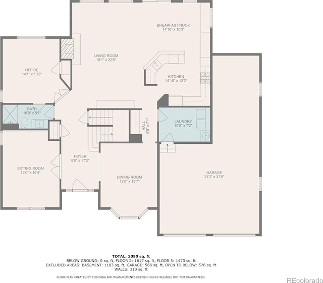 7027 Chestnut Hill St, Highlands Ranch, CO 80130 - view of property floor plan
