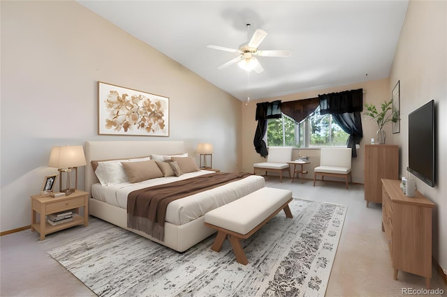 585 S Alton Way Unit 4D, Denver, CO 80247 - bedroom featuring lofted ceiling and ceiling fan