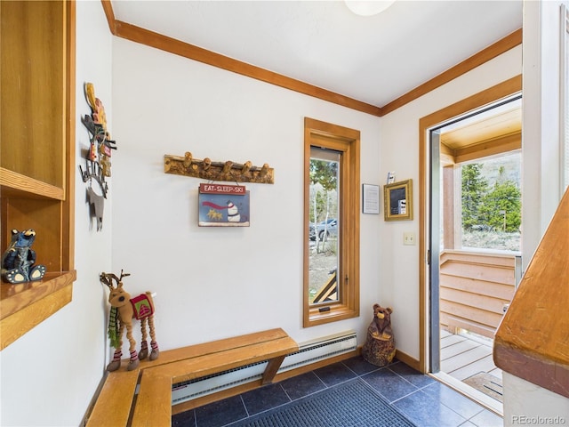 620 Tennis Club Rd Unit 1339, Dillon, CO 80435 - doorway featuring healthy amount of natural light and dark tile patterned flooring
