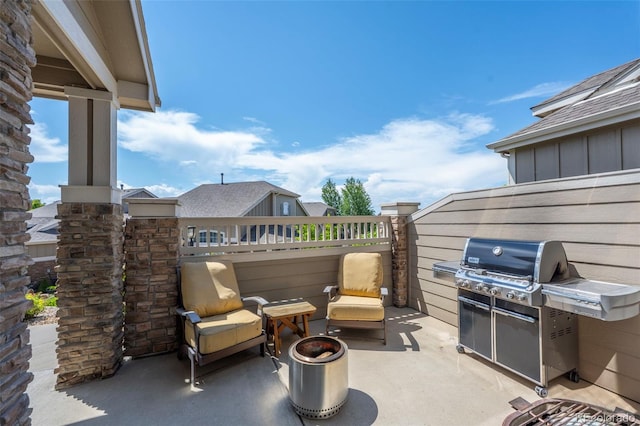 4887 Raven Run, Broomfield, CO 80023 - view of patio / terrace with a grill