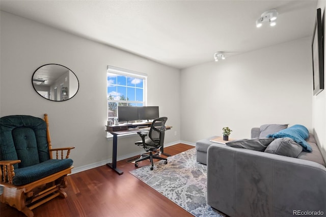 4887 Raven Run, Broomfield, CO 80023 - office featuring wood finished floors and baseboards