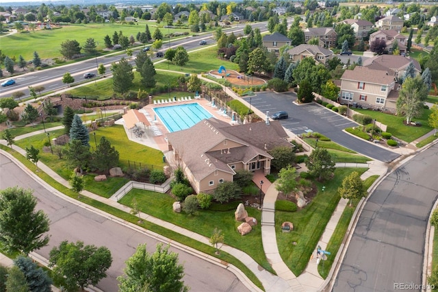 4887 Raven Run, Broomfield, CO 80023 - bird's eye view of a pool area