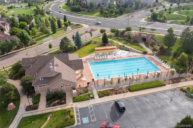 4887 Raven Run, Broomfield, CO 80023 - bird's eye view of a pool area
