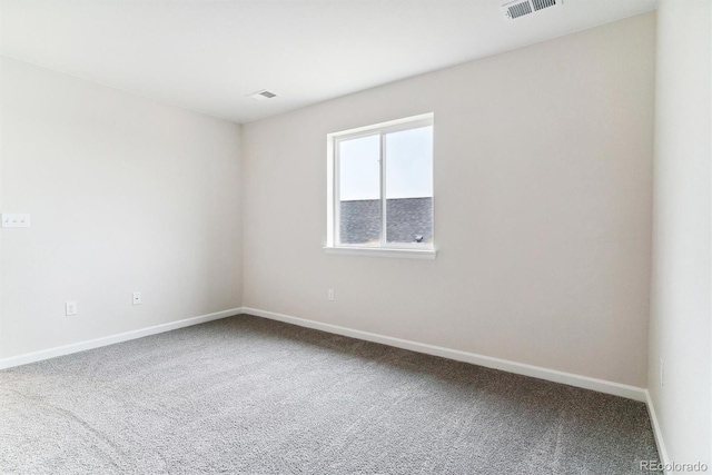 view of carpeted empty room