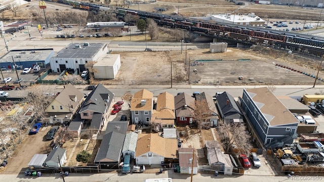 4445 Pearl St, Denver, CO 80216 - aerial view of residential area with an industrial area