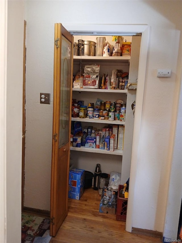 view of pantry