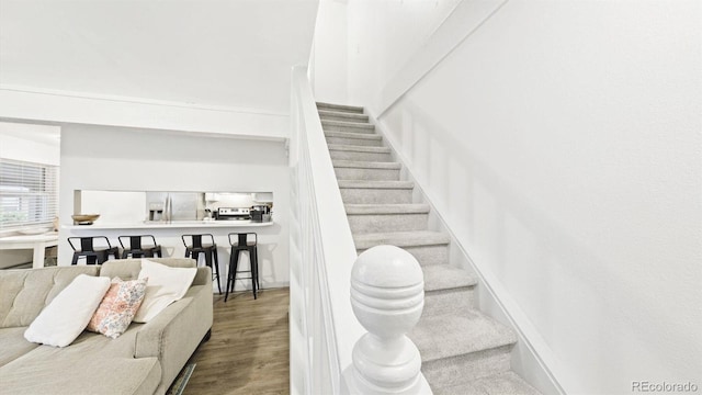 677 Vrain St Unit 15, Denver, CO 80204 - stairway with wood finished floors