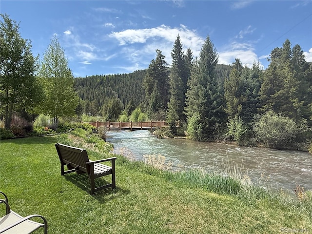 23004 US Highway 6 Unit 103, Dillon, CO 80435 - water view with a heavily wooded area