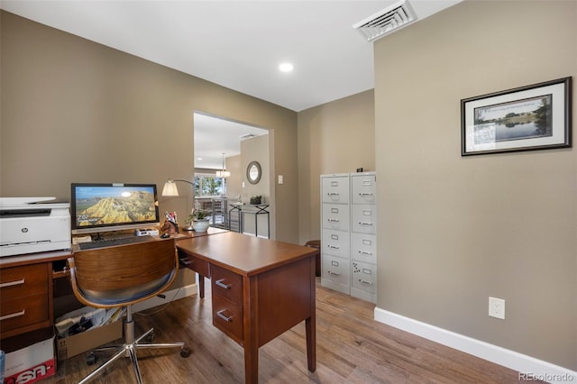 5 Sanford Rd, Colorado Springs, CO 80906 - office area with wood finished floors and baseboards