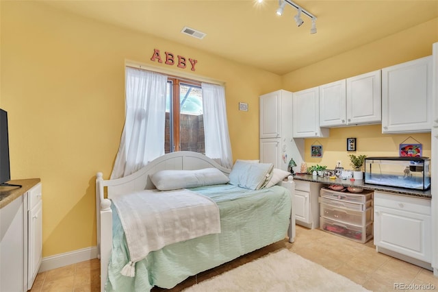 view of tiled bedroom