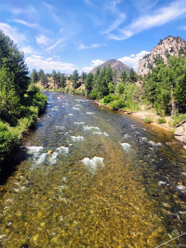 property view of water with a mountain view