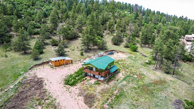 435 Sourwood Ln, Canon City, CO 81212 - bird's eye view of a heavily wooded area