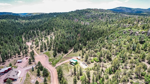 435 Sourwood Ln, Canon City, CO 81212 - drone / aerial view of a heavily wooded area and mountains