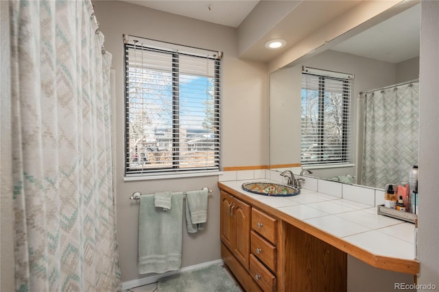 bathroom with vanity