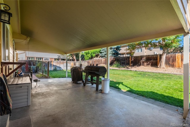 view of patio / terrace with area for grilling