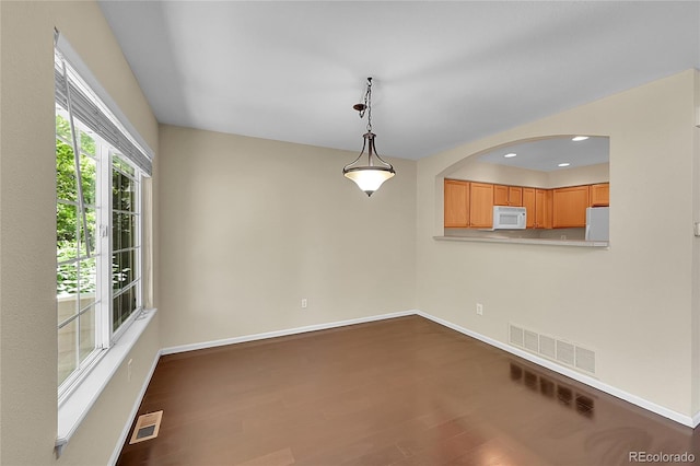 4006 E Geddes Cir, Centennial, CO 80122 - unfurnished dining area featuring dark wood finished floors and recessed lighting