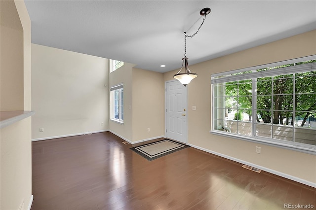 4006 E Geddes Cir, Centennial, CO 80122 - entrance foyer with wood finished floors and recessed lighting