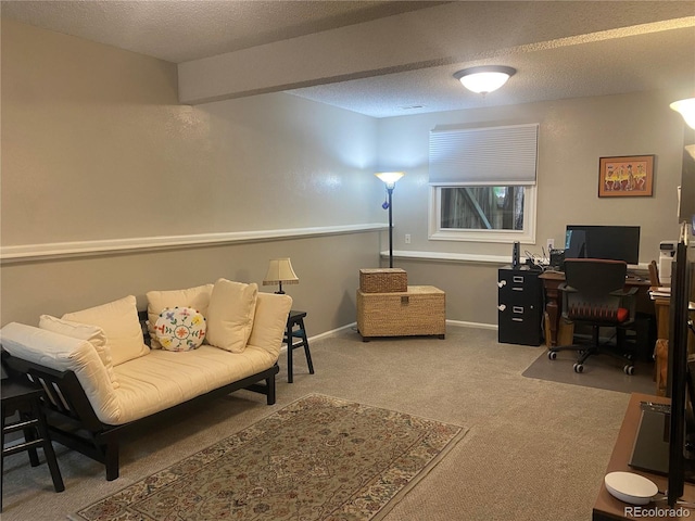 5479 E Weaver Ave, Centennial, CO 80121 - office featuring carpet floors and a textured ceiling