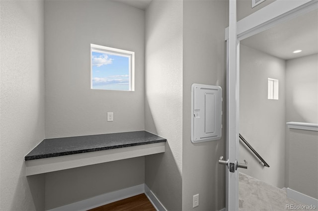 21034 E 63rd Dr, Aurora, CO 80019 - interior space featuring baseboards and built in study area