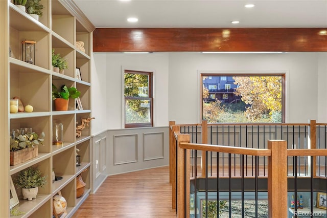 interior space featuring light hardwood / wood-style floors