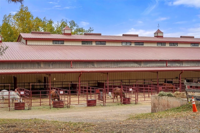 view of horse barn