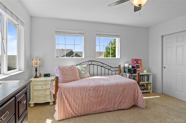 2192 Paint Pony Cir, Castle Rock, CO 80108 - bedroom with carpet and a ceiling fan