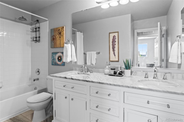 2192 Paint Pony Cir, Castle Rock, CO 80108 - full bath with double vanity and shower / tub combo