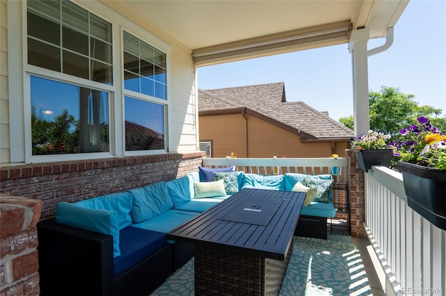 2192 Paint Pony Cir, Castle Rock, CO 80108 - view of patio with an outdoor living space