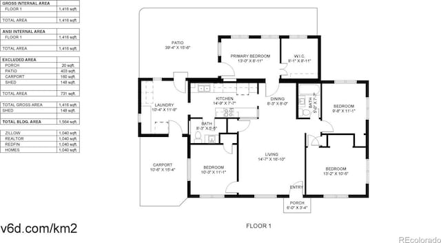 41 S Fenton St, Lakewood, CO 80226 - view of home floor plan