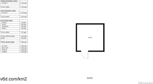41 S Fenton St, Lakewood, CO 80226 - view of floor plan / room layout