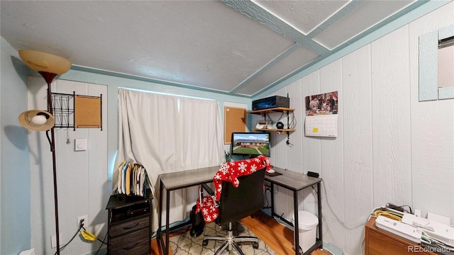 41 S Fenton St, Lakewood, CO 80226 - office with wood finished floors and wooden walls