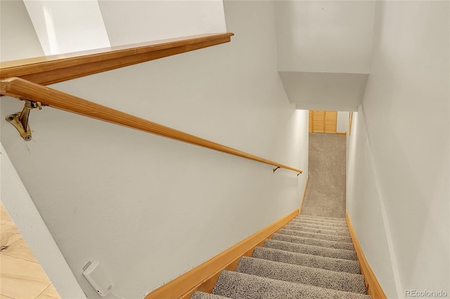 8376 Cobblestone St, Highlands Ranch, CO 80126 - stairway with carpet and baseboards
