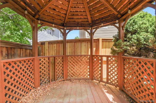 8376 Cobblestone St, Highlands Ranch, CO 80126 - deck with a gazebo
