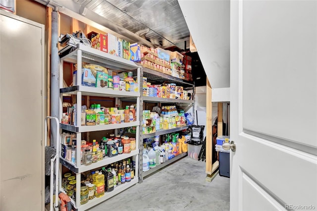 view of pantry