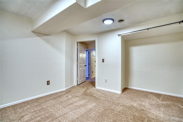 unfurnished bedroom featuring carpet floors